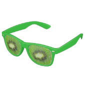 Lunettes De Fête Retro Fruit Kiwi tranche fraîche (Angulaire)