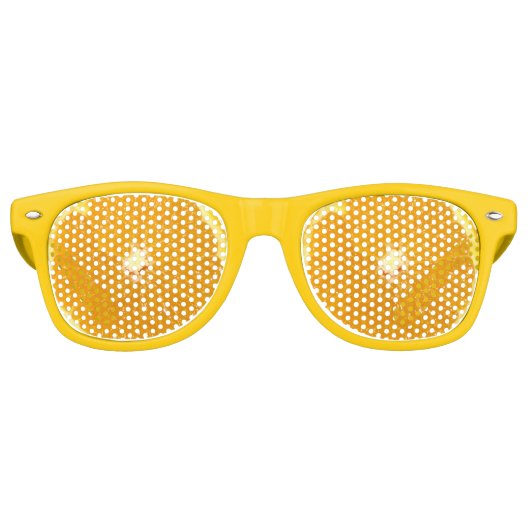Lunettes De Fête Retro Fruit orange frais tranche (Devant)