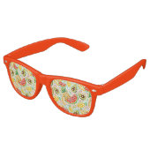 Lunettes De Fête Retro Fruits d'été frais Motif (Angulaire)