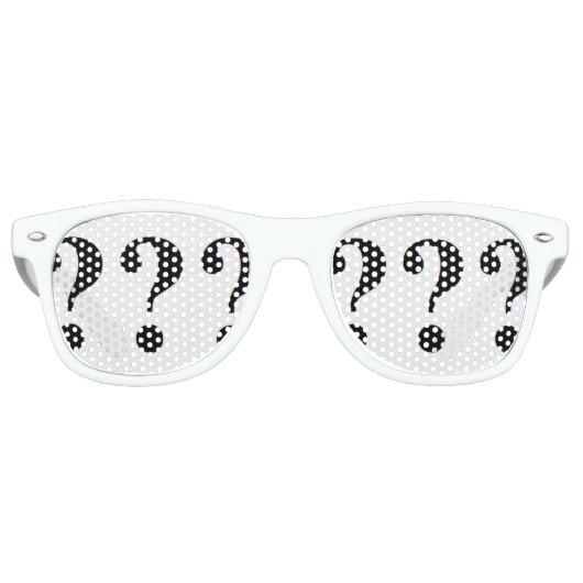 Lunettes De Fête Retro Fun Question-Mark Party (Devant)