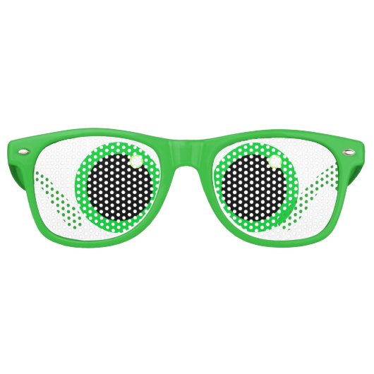 Lunettes De Fête Retro Funky Cross Eyed Frog Eyes (Devant)