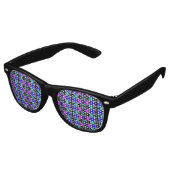 Lunettes De Fête Retro Funky Psychedelic Motif (Angulaire)