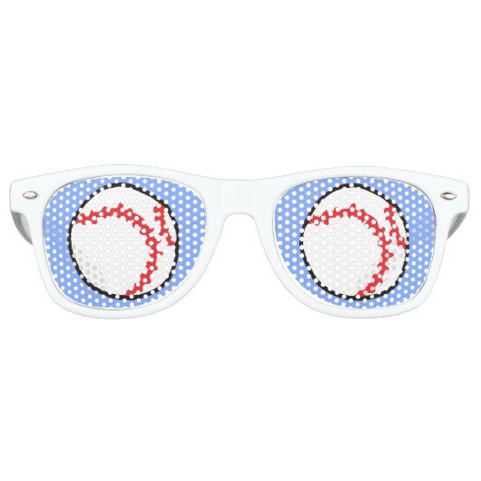 Lunettes De Fête Retro Funny Baseball Nouveauté Sports (Devant)