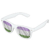 Lunettes De Fête Retro GENDERQUEER FIDE FLAG WAVY DESIGN -.png (Angulaire)