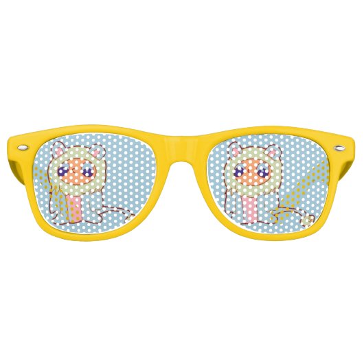 Lunettes De Fête Retro Girly Gifts Harajuku Style fille (Devant)