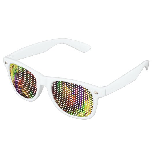 Lunettes De Fête Retro Glace psychédélique (Angulaire)