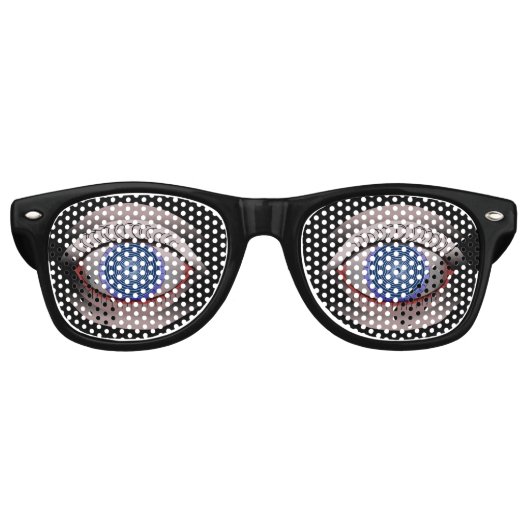 Lunettes De Fête Retro Glaces de fête des yeux hypnotiques (Devant)