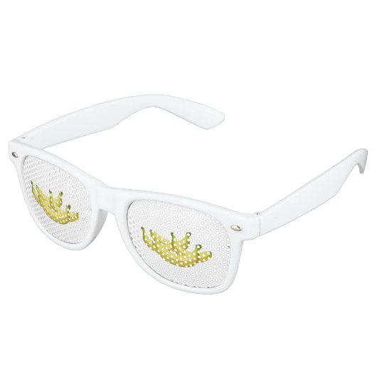 Lunettes De Fête Retro Glitch Food banana (Angulaire)
