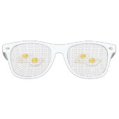 Lunettes De Fête Retro Glitch Food fried eggs (Devant)