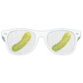 Lunettes De Fête Retro Glitch Food pickle (Devant)