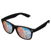Lunettes De Fête Retro graffiti de planète (Angulaire)