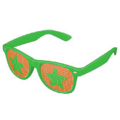 Lunettes De Fête Retro Halloween Green Star Party Shades (Angulaire)