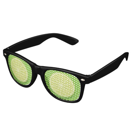 Lunettes De Fête Retro Halte Lime (Angulaire)