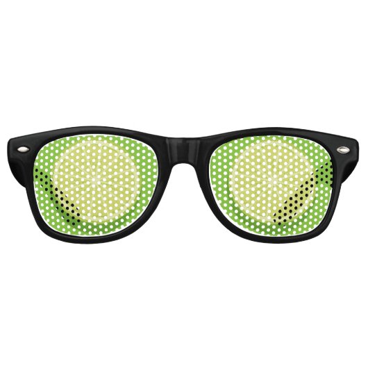 Lunettes De Fête Retro Halte Lime (Devant)