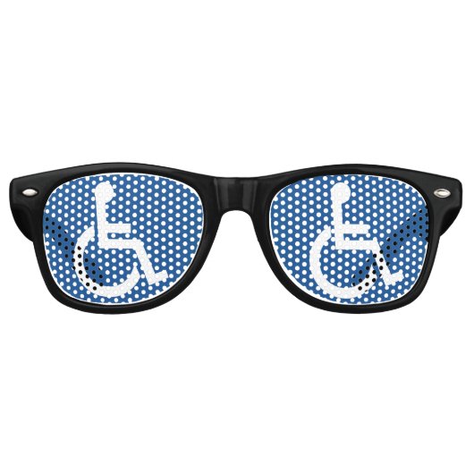 Lunettes De Fête Retro Handicapé (Devant)