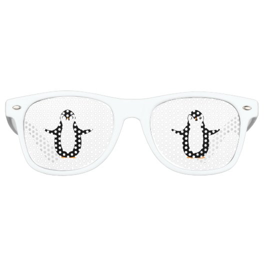 Lunettes De Fête Retro Happy Penguin (Devant)