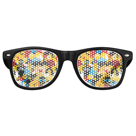 Lunettes De Fête Retro Heure d'été (Devant)