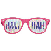Lunettes De Fête Retro holiES - Splashes pastel motif transparent 1 (Devant)