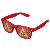 Lunettes De Fête Retro Hot pepper danger (Angulaire)