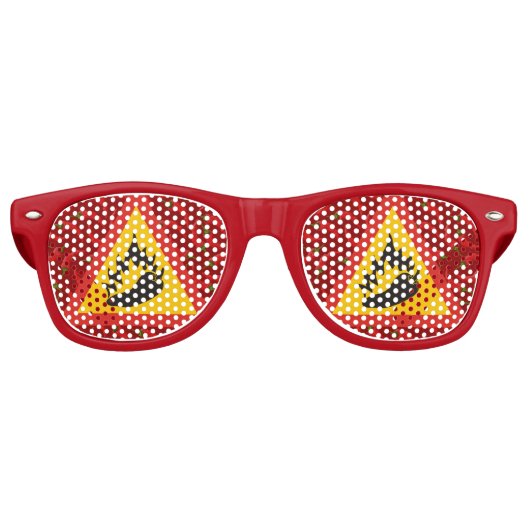 Lunettes De Fête Retro Hot pepper danger (Devant)
