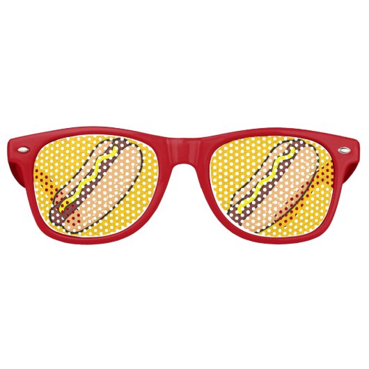 Lunettes De Fête Retro Hotdog (Devant)