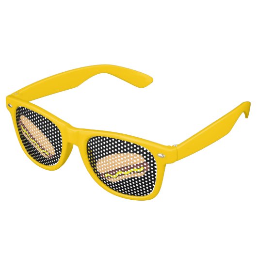 Lunettes De Fête Retro Hotdog (Angulaire)
