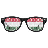 Lunettes De Fête Retro Hungary flag (Devant)