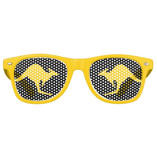 Lunettes De Fête Retro Icône Kangaroo (Devant)