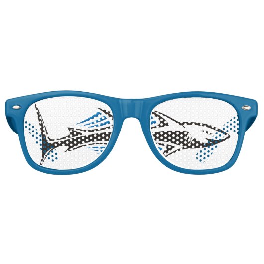 Lunettes De Fête Retro Icône tribale de requin 1 (Devant)
