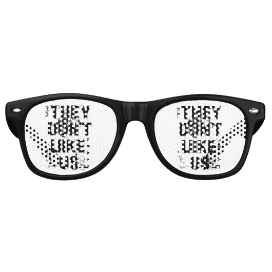 Lunettes De Fête Retro Ils ne t'aiment pas (Devant)