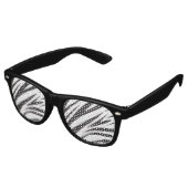 Lunettes De Fête Retro Impression en bande Zebra (Angulaire)