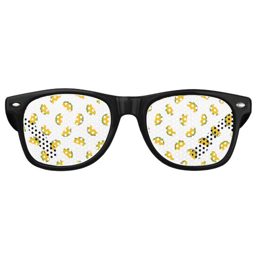 Lunettes De Fête Retro Imprimer Motif Taco (Devant)