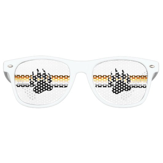 Lunettes De Fête Retro Indicateur de la fierté de l'ours (Devant)