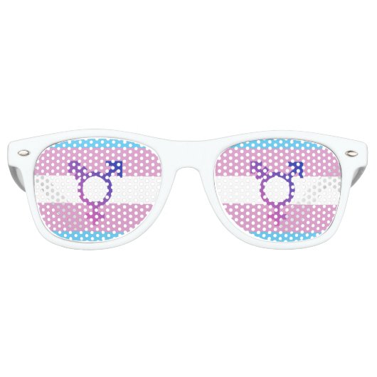 Lunettes De Fête Retro Indicateur de la tarification trans (Devant)