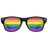 Lunettes De Fête Retro Indicateur gay pride (Devant)