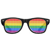 Lunettes De Fête Retro Indicateur gay pride (Devant)