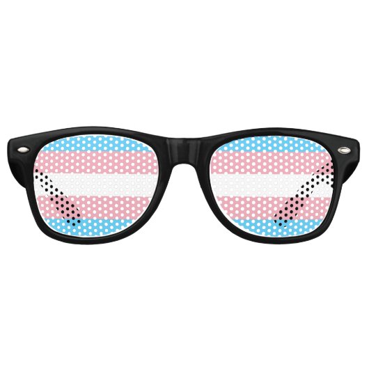 Lunettes De Fête Retro Indicateur transgenre (Devant)