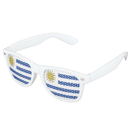 Lunettes De Fête Retro Indicateur Uruguay (Angulaire)