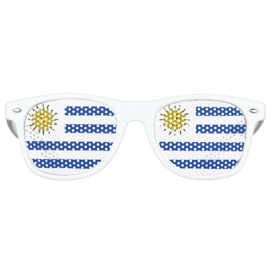 Lunettes De Fête Retro Indicateur Uruguay (Devant)