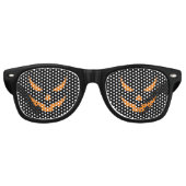 Lunettes De Fête Retro Jack-o'-lantern Citrouille Orange et Halloween noi (Devant)