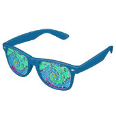 Lunettes De Fête Retro J'adore surfer Hakuna Matata Waves Party Shades (Angulaire)