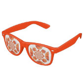 Lunettes De Fête Retro J'aime Basketball jeu avec Compassion (Angulaire)