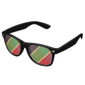 Lunettes De Fête Retro Jamaïque Rasta Couleurs Caraïbes vacances (Angulaire)