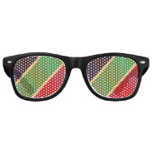 Lunettes De Fête Retro Jamaïque Rasta Couleurs Caraïbes vacances (Devant)