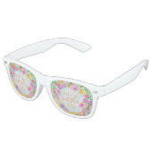Lunettes De Fête Retro Jardin Floral (Angulaire)