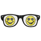 Lunettes De Fête Retro Jaune aveugle + votre dos. & idées (Devant)