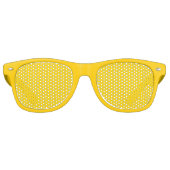Lunettes De Fête Retro jaune d'or ffd700 (Devant)