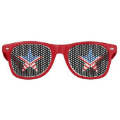 Lunettes De Fête Retro Je vois American Flag Star (Devant)