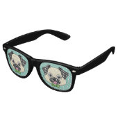 Lunettes De Fête Retro Joli chien Carlin avec Papillon (Angulaire)
