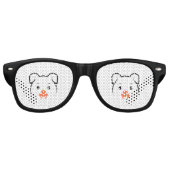 Lunettes De Fête Retro Joli rose (Devant)